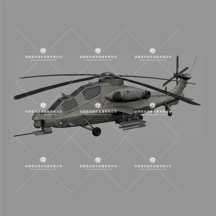 金川武装直升机3D模型